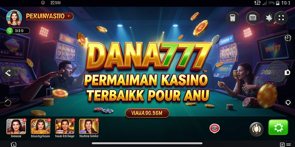 Tampilan menarik dari gameplay Kasino DANA777 yang mengasyikkan.