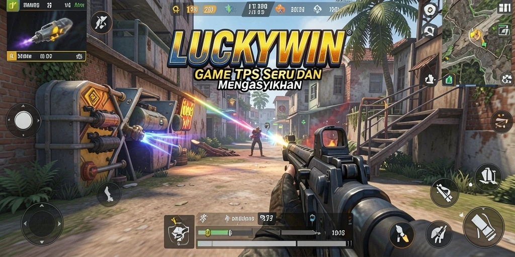 Tampilan gameplay utama LUCKYWIN yang memukau dan interaktif.