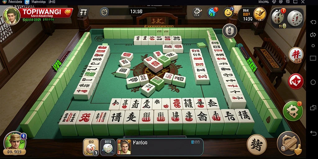 Gameplay seru dan menantang dalam TOPIWANGI Mahjong.